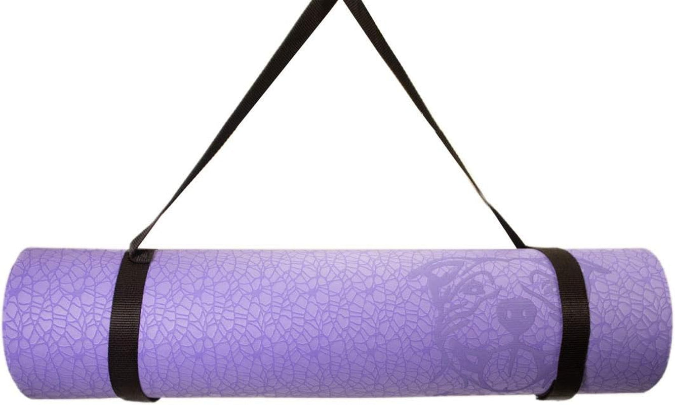 Mat Essential TPE, Latex-Free, Eco-Friendly, Non-Toxic, Non-Slip, Thick Mat 6' X 2' X 8Mm and a Donation to Charity