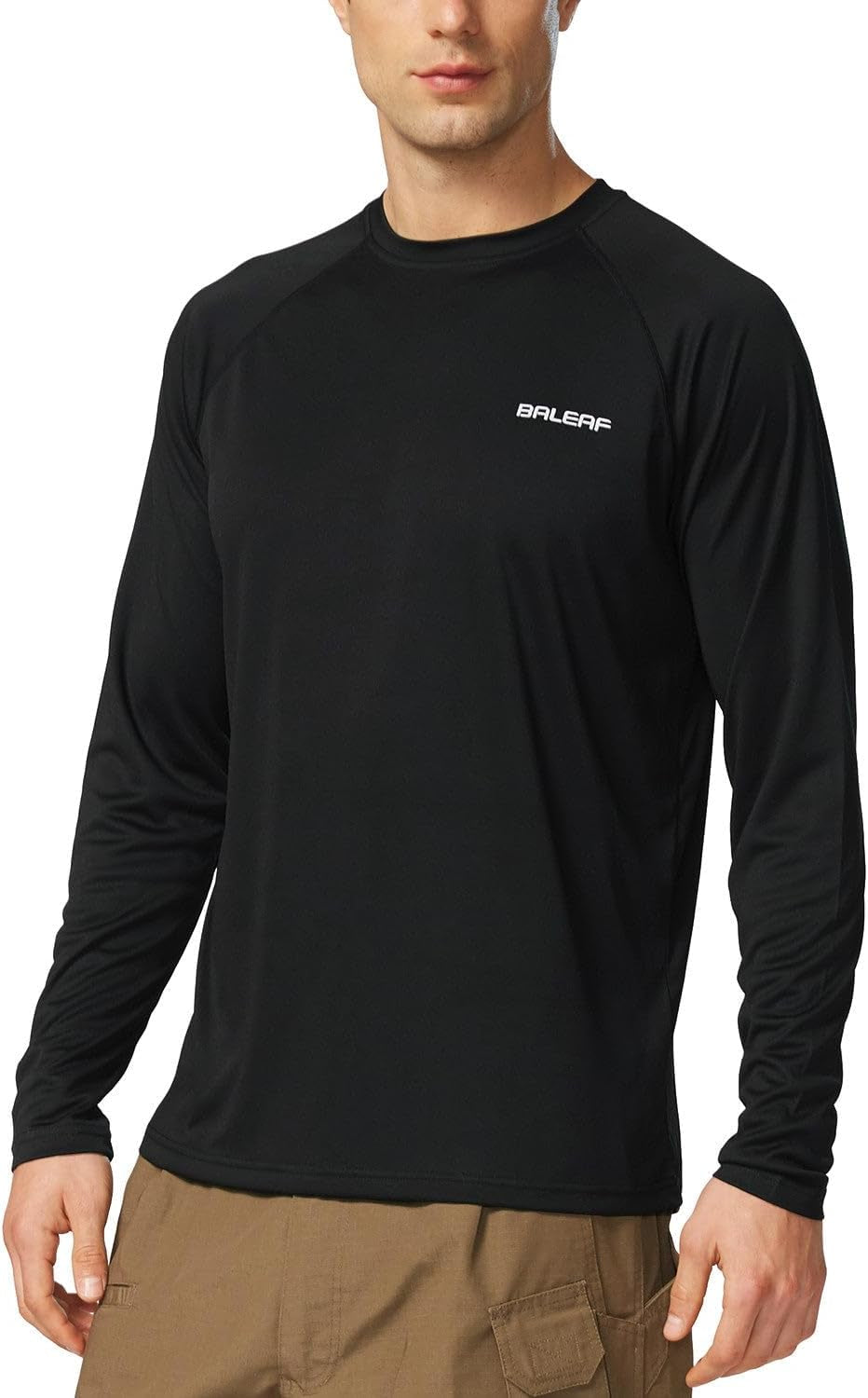 Men'S Sun Protection Shirts UV SPF UPF 50+ Long Sleeve Rash Guard Fishing Running Quick Dry Lightweight