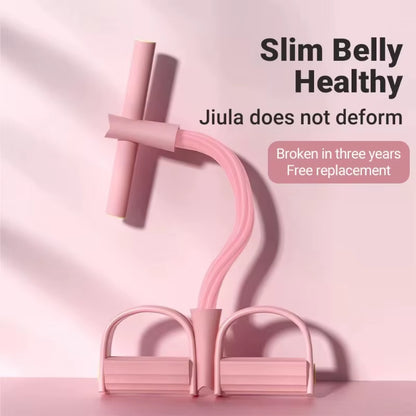 6-Tube Resistance Band Multi Function Tension Rope Fitness Bands 6-Tube Elastic Yoga Pedal Puller for Sports Exercises at Gym