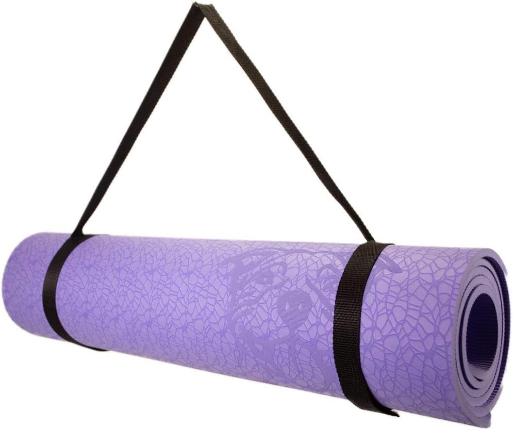 Mat Essential TPE, Latex-Free, Eco-Friendly, Non-Toxic, Non-Slip, Thick Mat 6' X 2' X 8Mm and a Donation to Charity