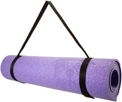 Mat Essential TPE, Latex-Free, Eco-Friendly, Non-Toxic, Non-Slip, Thick Mat 6' X 2' X 8Mm and a Donation to Charity