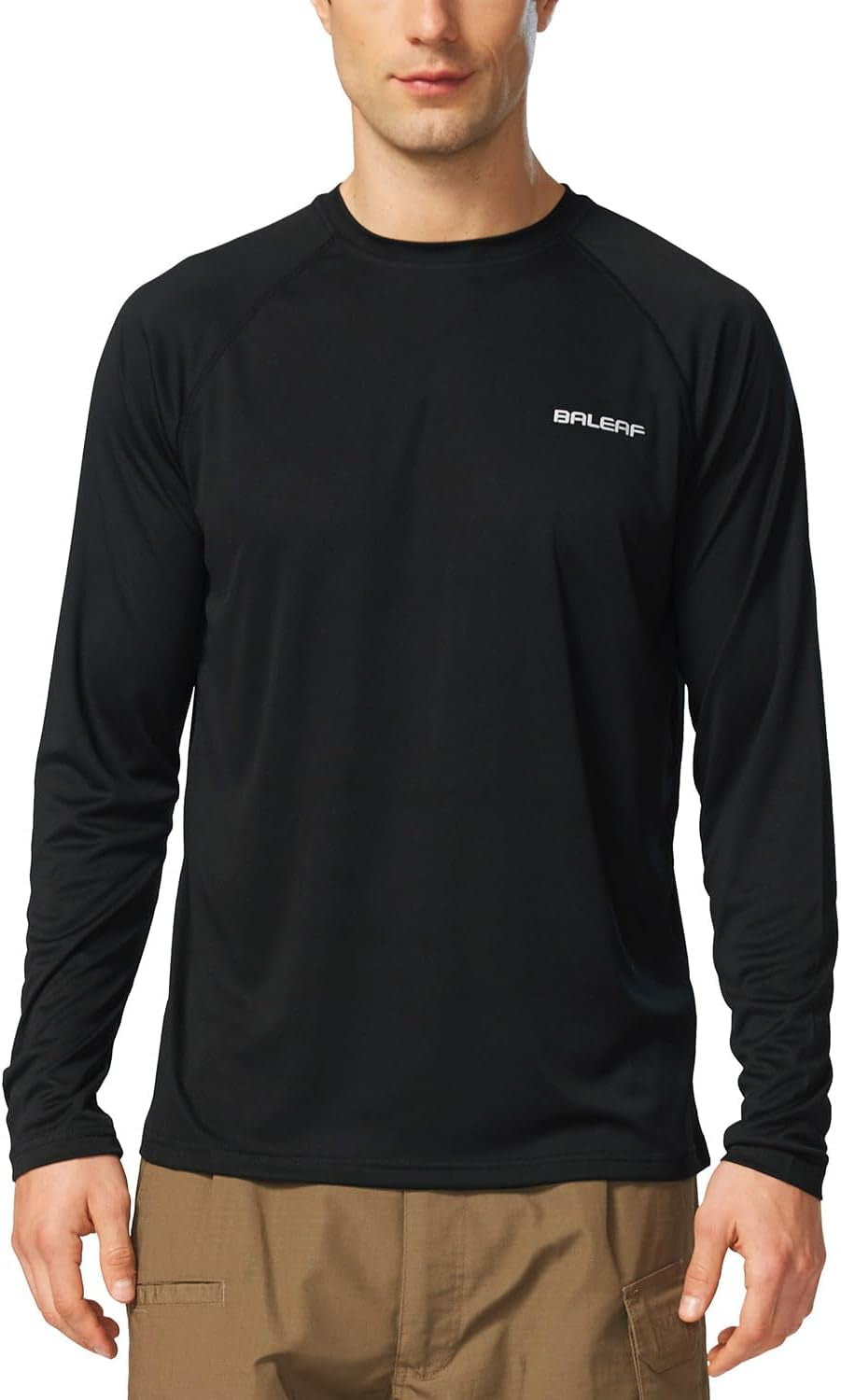 Men'S Sun Protection Shirts UV SPF UPF 50+ Long Sleeve Rash Guard Fishing Running Quick Dry Lightweight