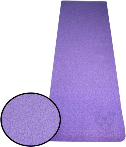 Mat Essential TPE, Latex-Free, Eco-Friendly, Non-Toxic, Non-Slip, Thick Mat 6' X 2' X 8Mm and a Donation to Charity